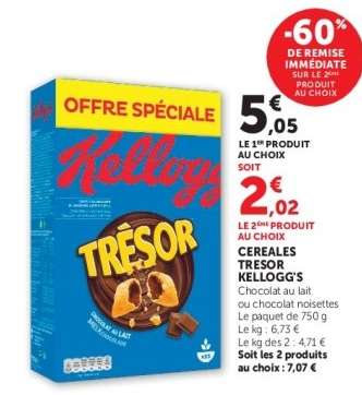 Céréales Trésor Kellogg's