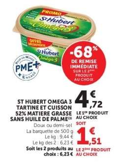 ST HUBERT OMEGA 3 TARTINE ET CUISSON