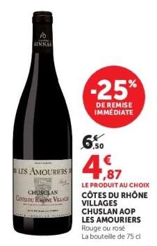 CÔTES DU RHÔNE VILLAGES CHUSLAN AOP LES AMOURIERS