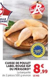 CUISSE DE POULET LABEL ROUGE IGP DU PÉRIGORD