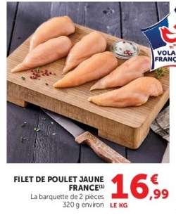FILET DE POULET JAUNE FRANCE