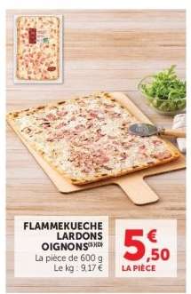 FLAMMEKUECHE LARDONS & OIGNONS