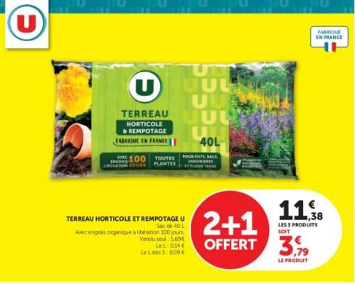 TERREAU HORTICOLE ET REMPOTAGE U