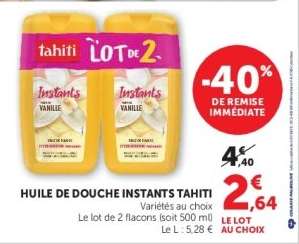 HUILE DE DOUCHE INSTANTS TAHITI