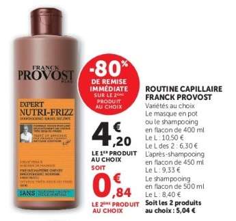 ROUTINE CAPILLAIRE FRANCK PROVOST