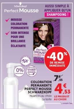 Coloration Permanente Perfect Mousse Schwarzkopf