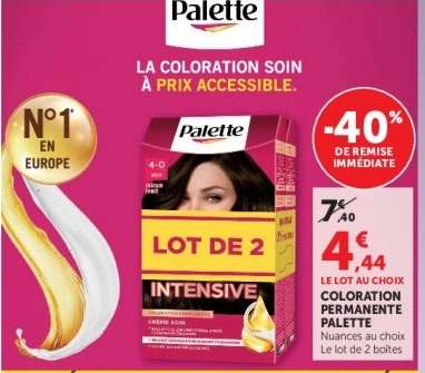 Coloration Permanente Palette