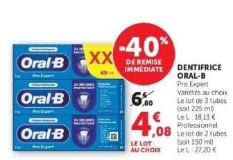 Dentifrice Oral B