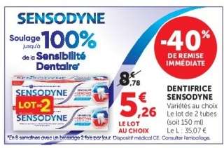 Dentifrice Sensodyne