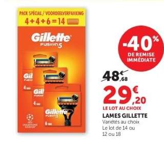 LAMES "GILLETTE"