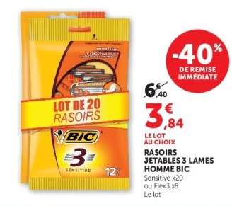 RASOIRS JETABLES 3 LAMES HOMME BIC