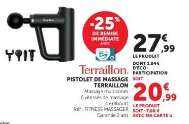 Pistolet de massage Terraillon