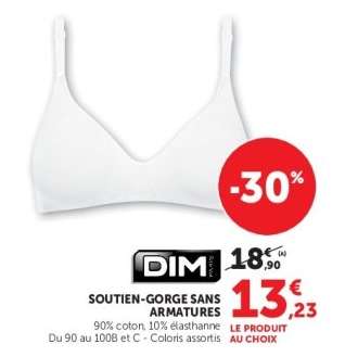 Soutien-gorge sans armatures