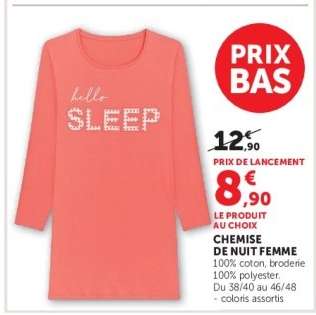 CHEMISE DE NUIT FEMME
