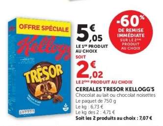 Céréales Trésor Kellogg's