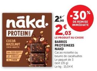 BARRES PROTEINEES NAKD