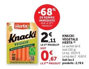 Knacki Vegetale Herta