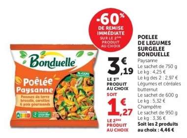 Poelee de Legumes Surgelée Bonduelle