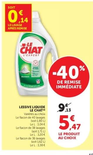 LESSIVE LIQUIDE "LE CHAT"
