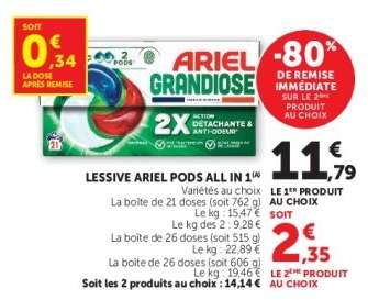 Lessive Ariel Pods All in 1