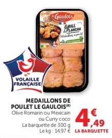 MEDAILLONS DE POULET LE GAULOIS