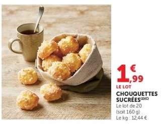 CHOUQUETTES SUCRÉES