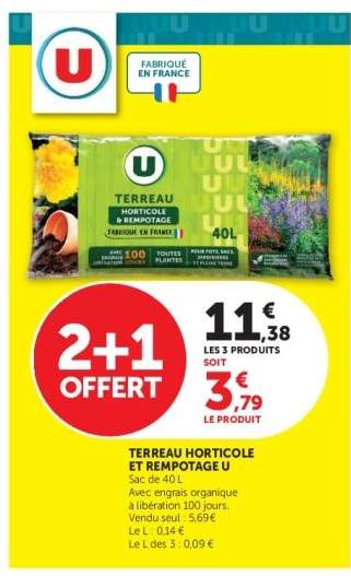 TERREAU HORTICOLE ET REMPOTAGE U