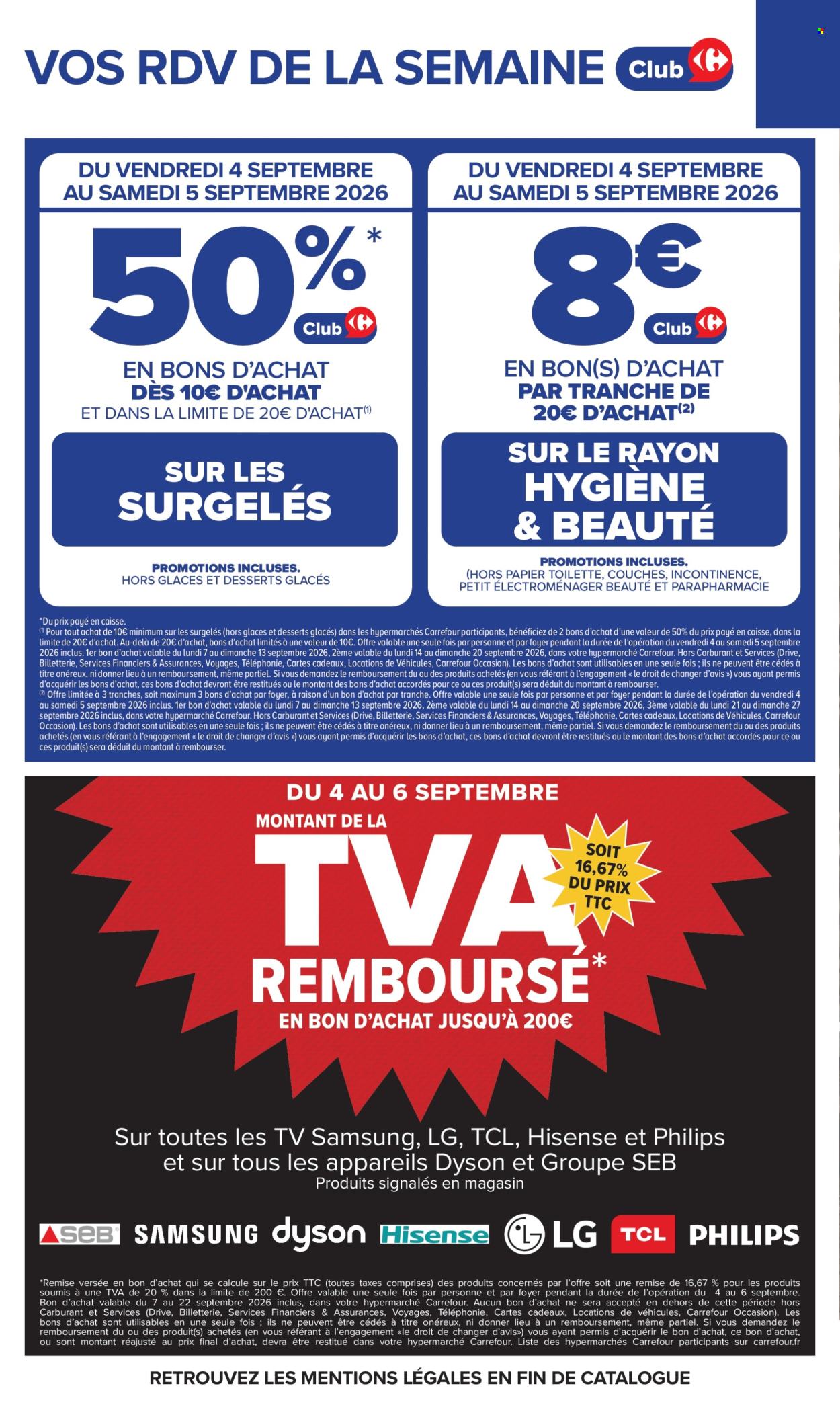 Catalogue Carrefour Hypermarchés - 01/09/2026 - 14/09/2026. Page 4