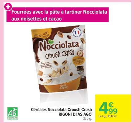 Céréales Nocciolata Crousti Crush RIGONI DI ASIAGO
