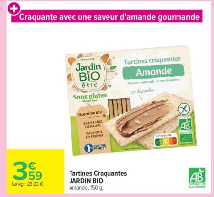 TARTINES CRAQUANTES JARDIN BIO