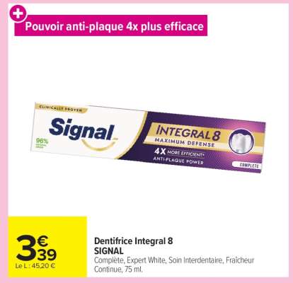Dentifrice Intégral 8 Signal