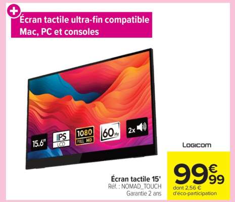 Écran tactile 15'