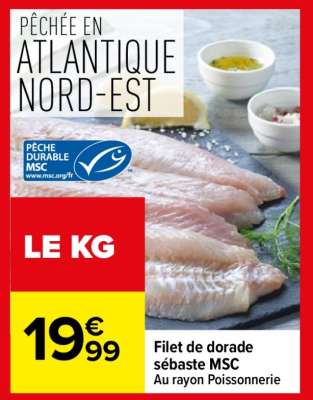 Filet de dorade sébaste MSC