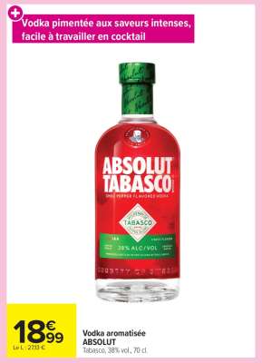 Vodka aromatisée ABSOLUT