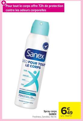 Spray corps SANEX