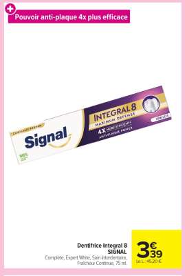 Dentifrice Intégral 8 Signal