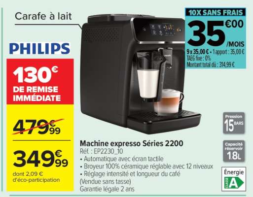 Machine expresso Séries 2200