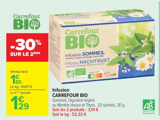 Infusion CARREFOUR BIO