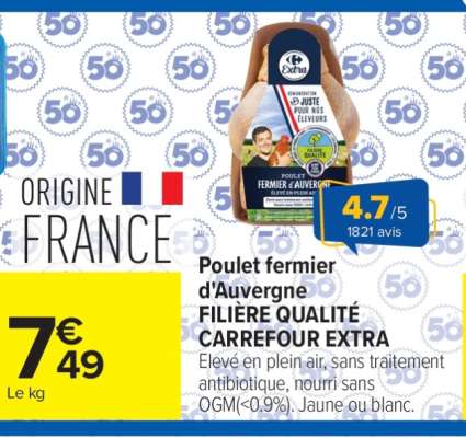 Poulet fermier d'Auvergne