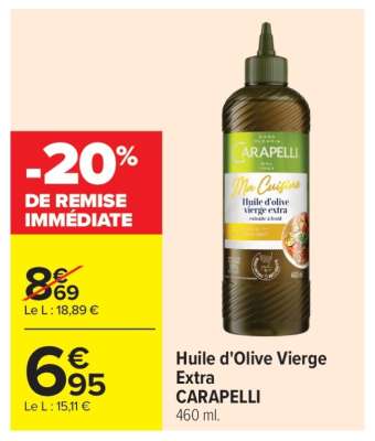 HUILE D'OLIVE VIERGE EXTRA "CARAPELLI"