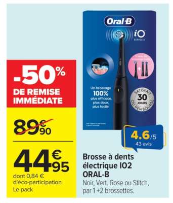 Brosse à dents électrique IO2 Oral B