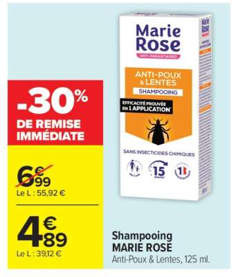 Shampooing MARIE ROSE