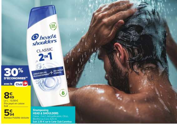 Shampooing Head & Shoulders