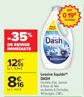LESSIVE LIQUIDE "DASH"