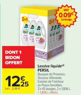 LESSIVE LIQUIDE PERSIL
