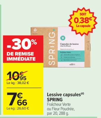 Lessive capsules SPRING