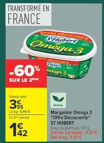 Margarine Oméga 3 "Offre Découverte" ST HUBERT
