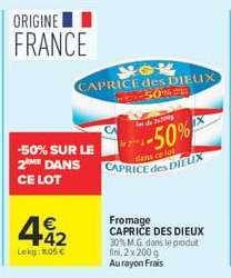 Fromage CAPRICE DES DIEUX