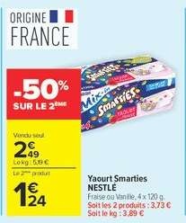 Yaourt Smarties Nestlé
