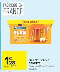 Flan "Prix Choc" DANETTE